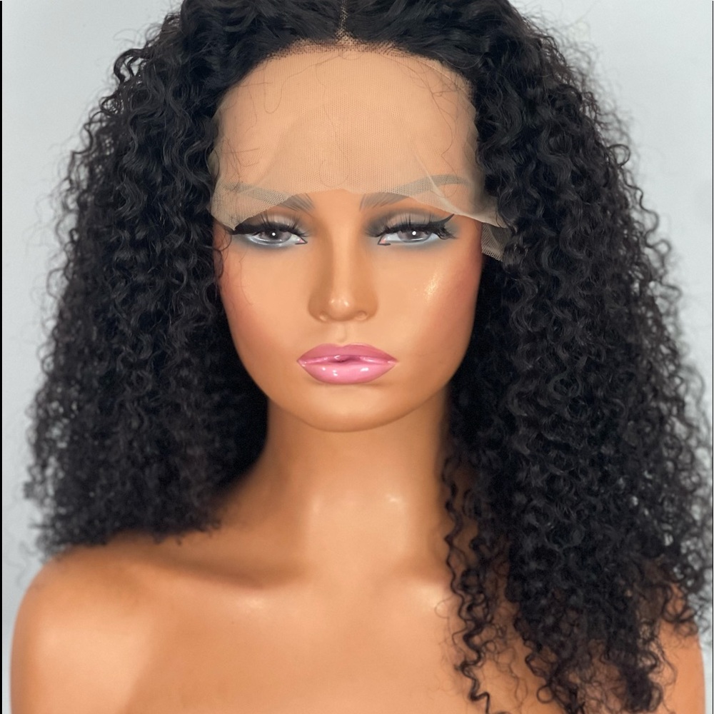 Affordable curly human hair T-part wig| curly T-part wig| Curly summer wig| 18’